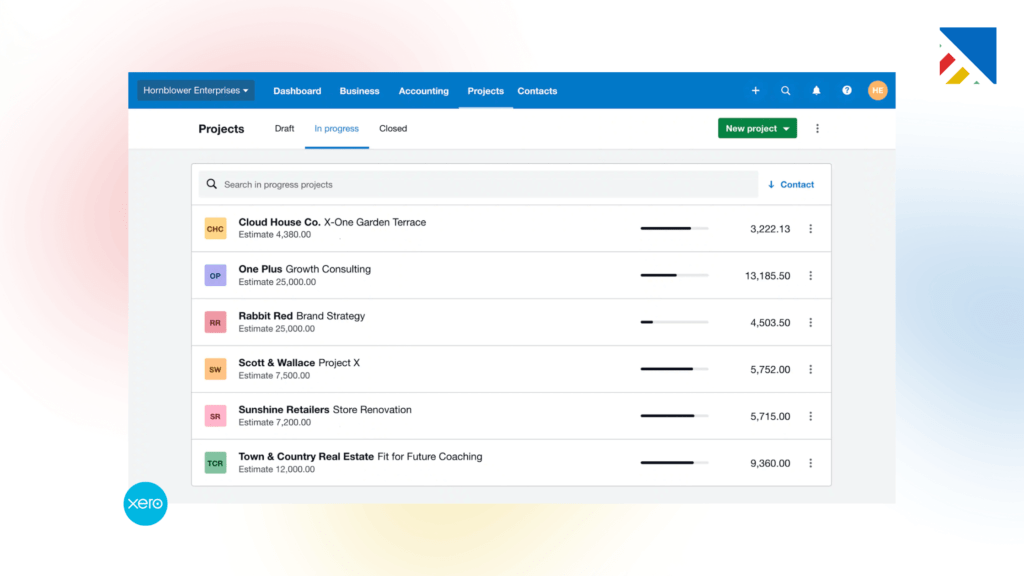 project management software for accounting firms - Xeroprojects